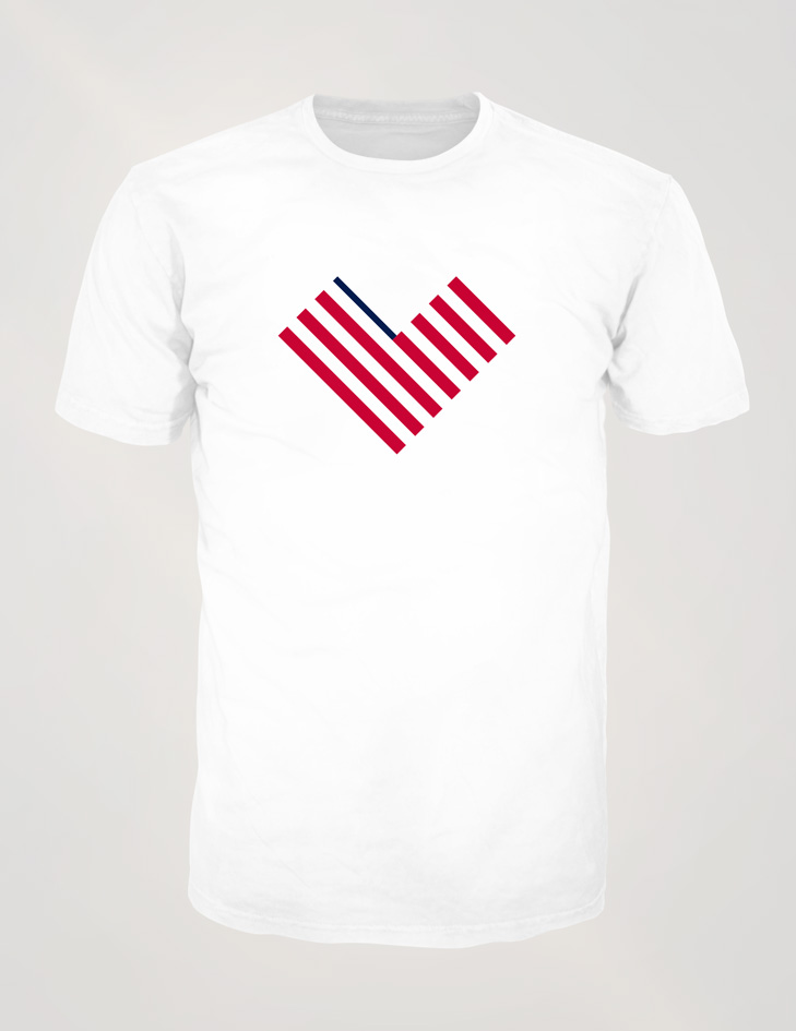 Heart Flag logomark T-Shirt